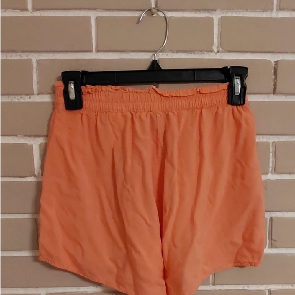 H&M Peach-Orange Elastic Waist Athletic Shorts